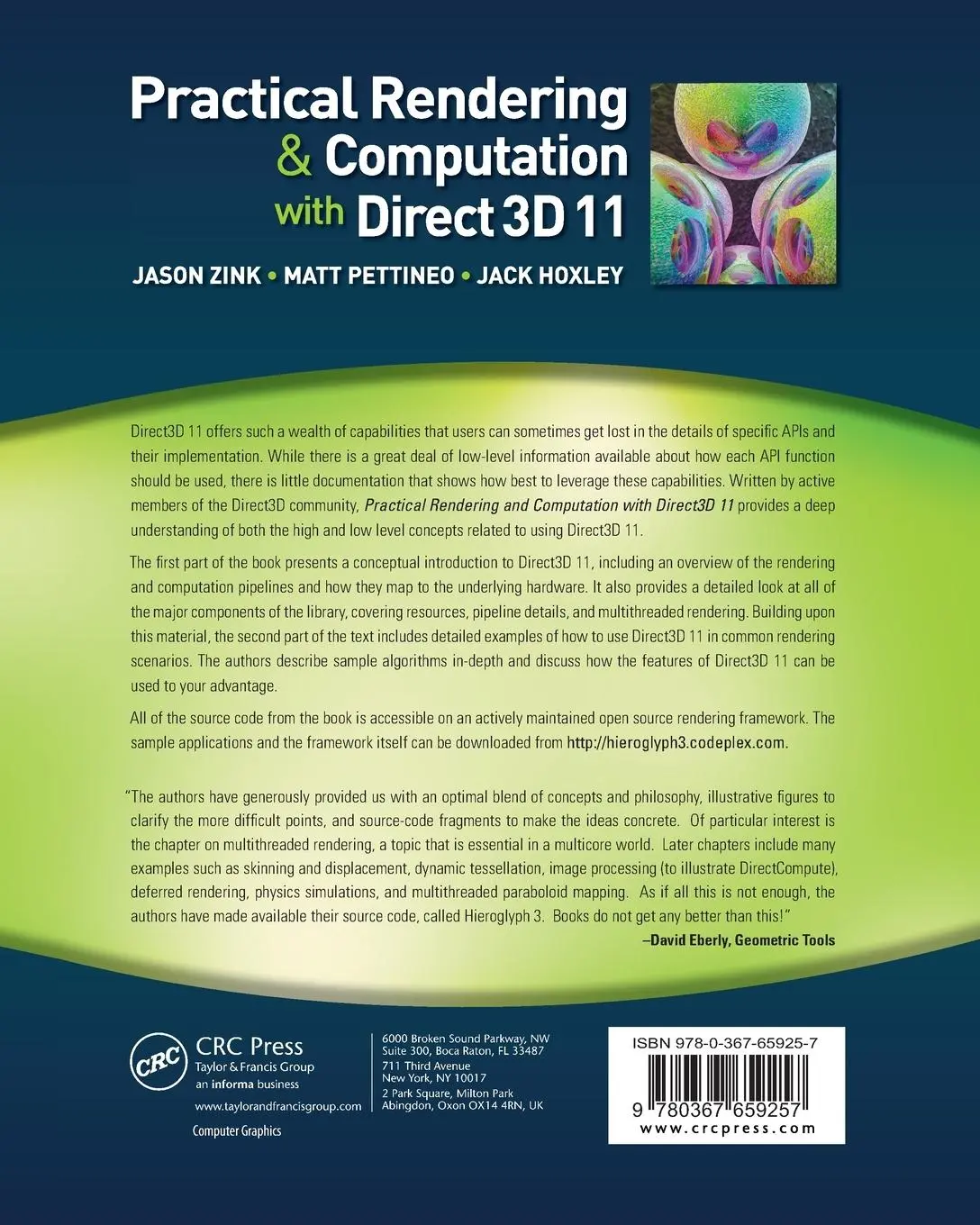 Rückseite: 9780367659257 | Practical Rendering and Computation with Direct3D 11 | Hoxley (u. a.)