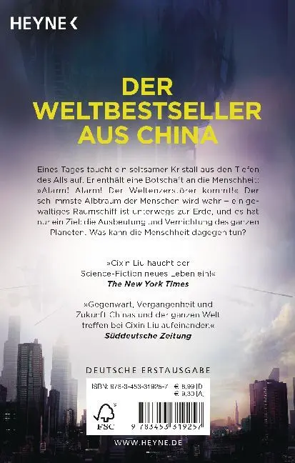 Bild: 9783453319257 | Weltenzerstörer | Novelle | Cixin Liu | Taschenbuch | 128 S. | Deutsch
