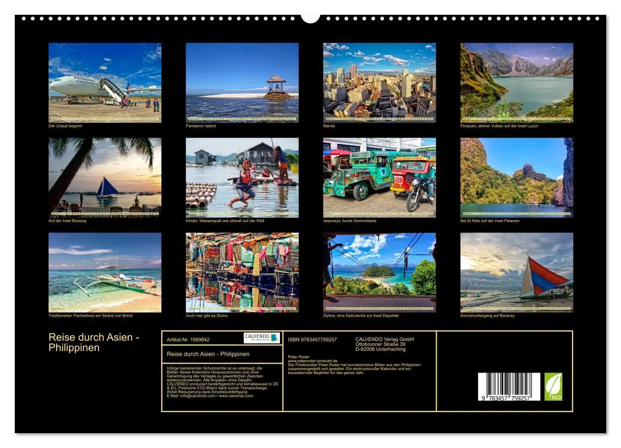 Bild: 9783457759257 | Reise durch Asien - Philippinen (hochwertiger Premium Wandkalender...