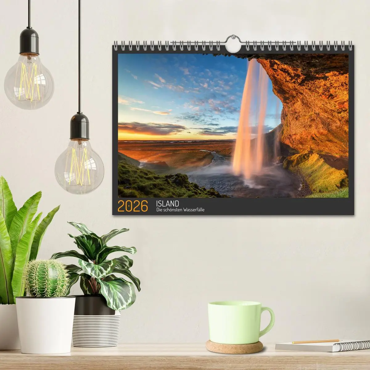 Bild: 9783457679357 | Island - Die schönsten Wasserfälle (Wandkalender 2026 DIN A4 quer),...