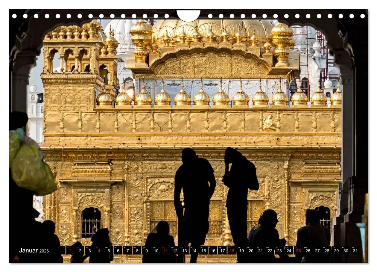 Bild: 9783457819357 | Amritsar - Der goldene Tempel (Wandkalender 2026 DIN A4 quer),...