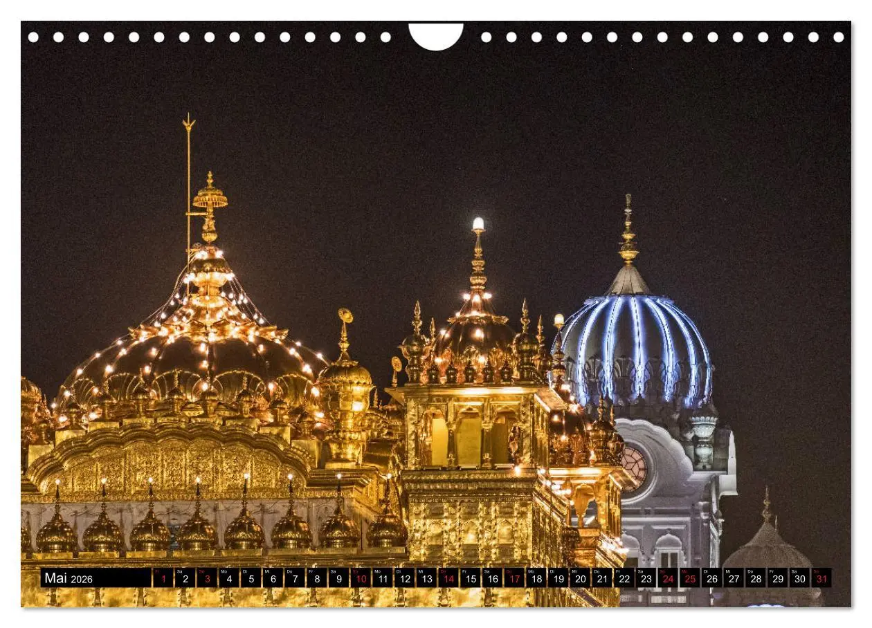 Bild: 9783457819357 | Amritsar - Der goldene Tempel (Wandkalender 2026 DIN A4 quer),...