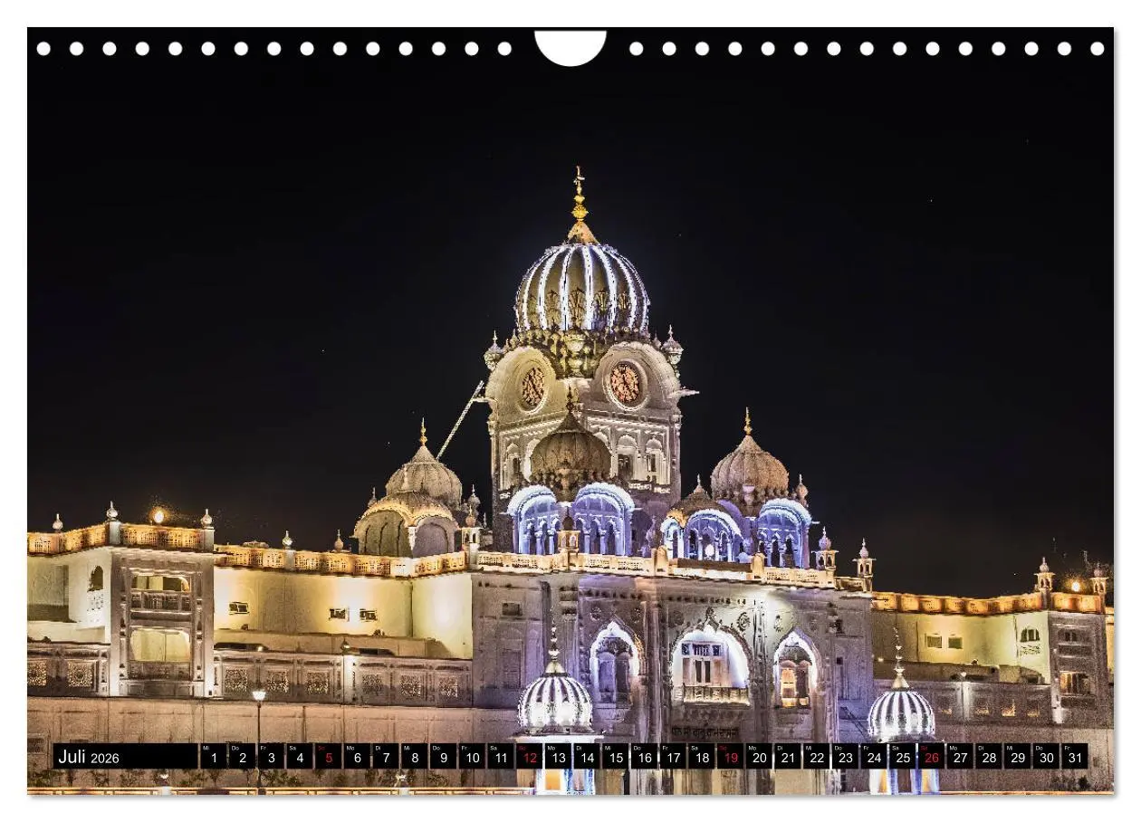 Bild: 9783457819357 | Amritsar - Der goldene Tempel (Wandkalender 2026 DIN A4 quer),...