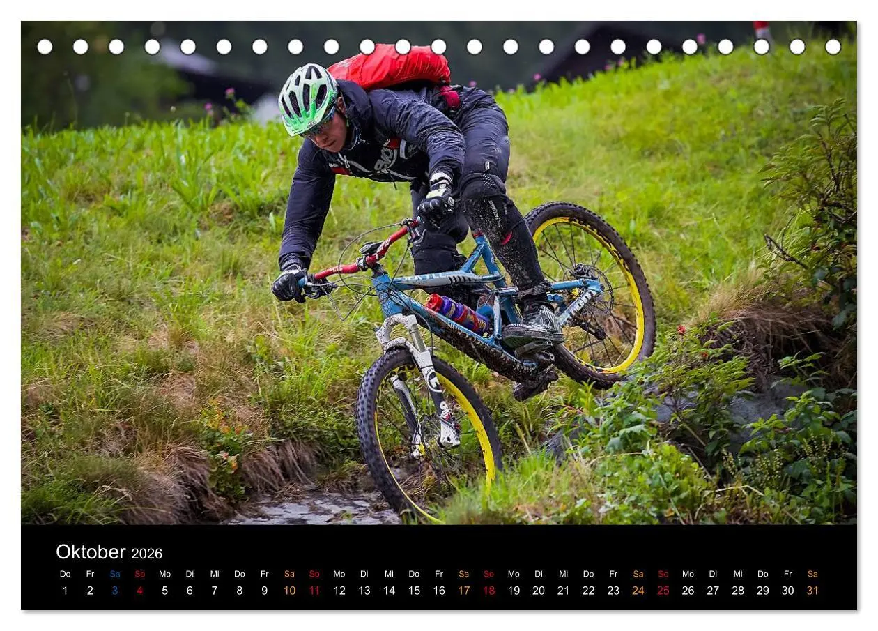 Bild: 9783516079357 | Mountainbike Freeride Momente (Tischkalender 2026 DIN A5 quer),...