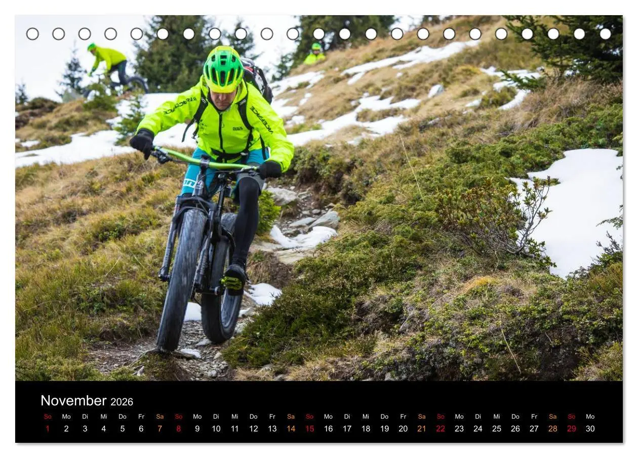 Bild: 9783516079357 | Mountainbike Freeride Momente (Tischkalender 2026 DIN A5 quer),...