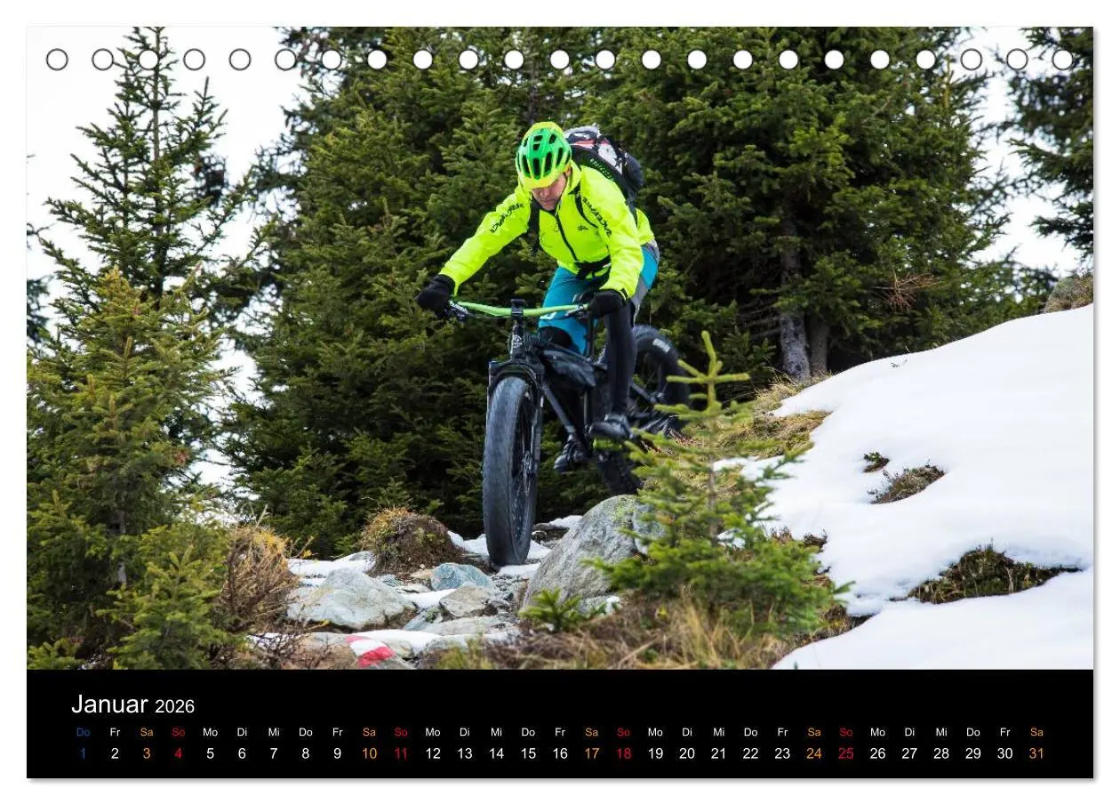 Bild: 9783516079357 | Mountainbike Freeride Momente (Tischkalender 2026 DIN A5 quer),...