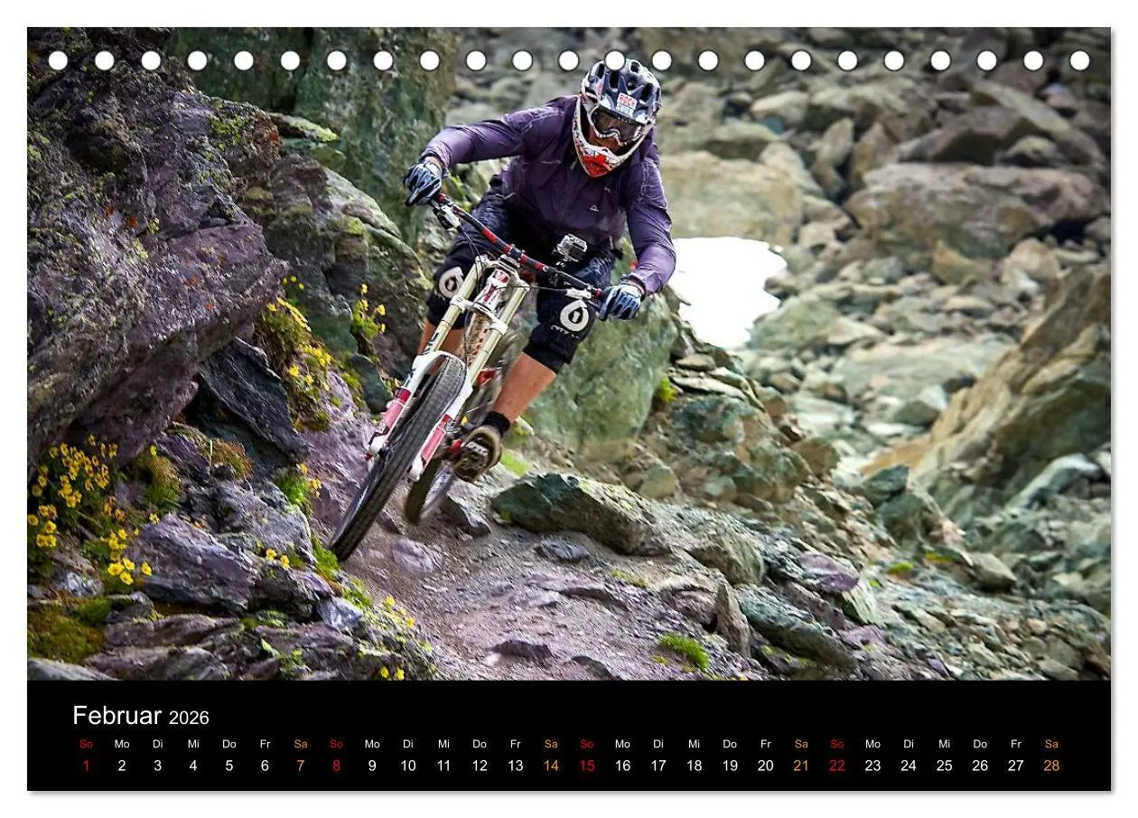 Bild: 9783516079357 | Mountainbike Freeride Momente (Tischkalender 2026 DIN A5 quer),...