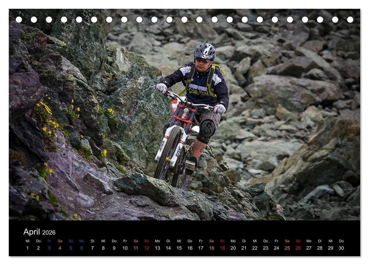 Bild: 9783516079357 | Mountainbike Freeride Momente (Tischkalender 2026 DIN A5 quer),...