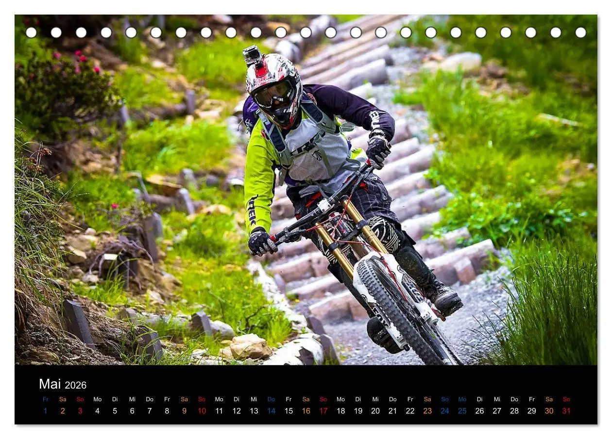 Bild: 9783516079357 | Mountainbike Freeride Momente (Tischkalender 2026 DIN A5 quer),...