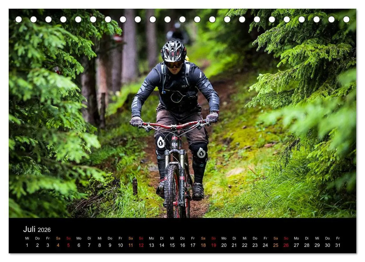 Bild: 9783516079357 | Mountainbike Freeride Momente (Tischkalender 2026 DIN A5 quer),...