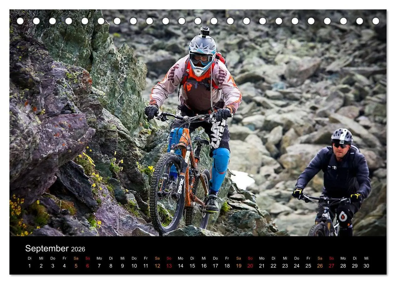 Bild: 9783516079357 | Mountainbike Freeride Momente (Tischkalender 2026 DIN A5 quer),...