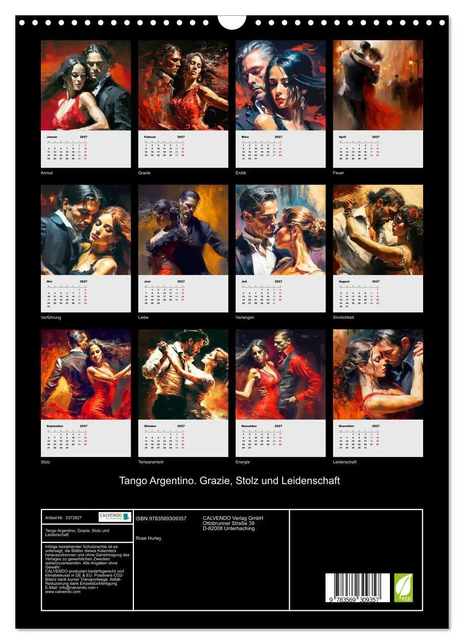 Bild: 9783569309357 | Tango Argentino. Grazie, Stolz und Leidenschaft (Wandkalender 2027...