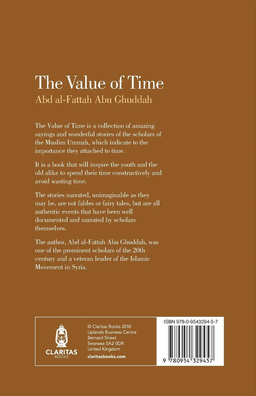 Rückseite: 9780954329457 | The Value of Time | Abd Al-Fattah Abu Ghuddah | Taschenbuch | Englisch
