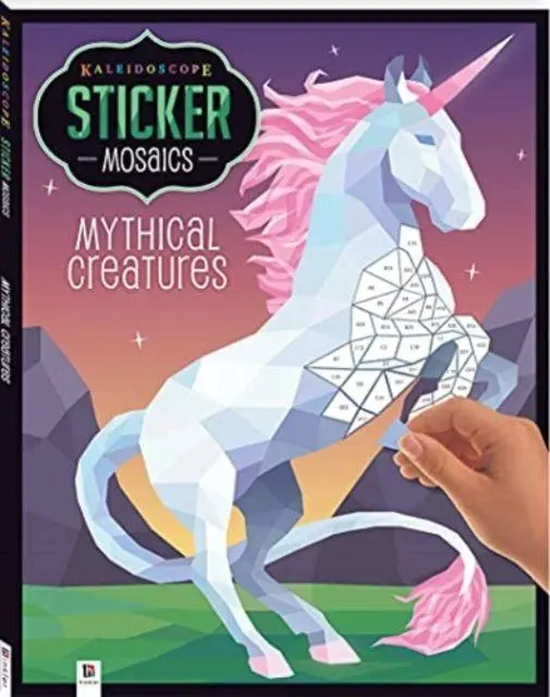 Cover: 9781488939457 | Kaleidoscope Sticker Mosaics: Mythical Creatures | Hinkler Pty Ltd