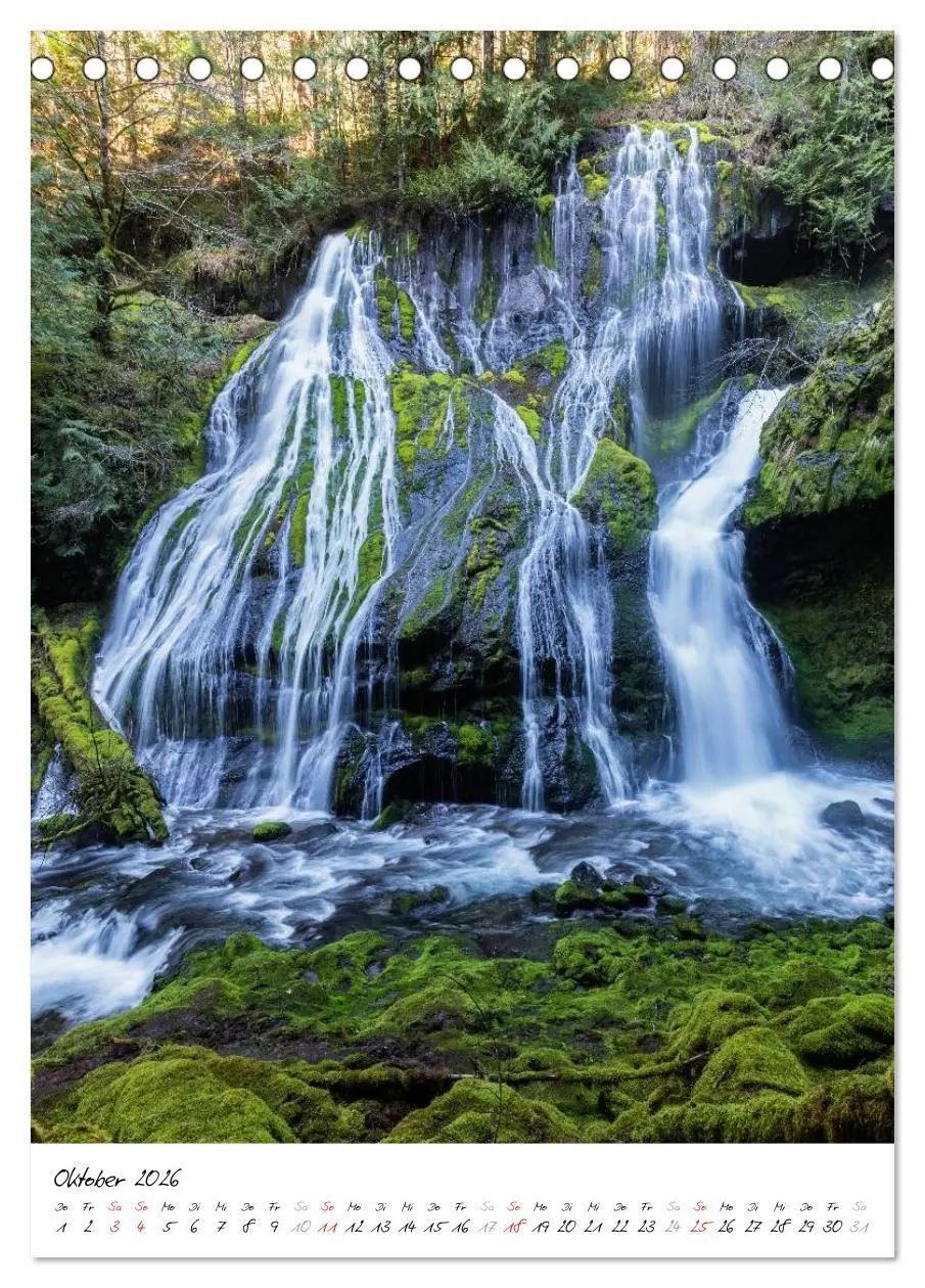 Bild: 9783516449457 | Faszination Wasserfall (Tischkalender 2026 DIN A5 hoch), CALVENDO...