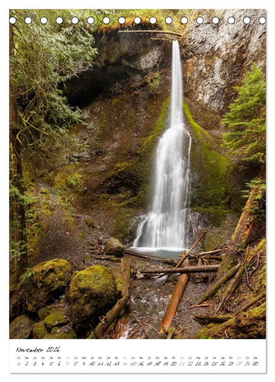Bild: 9783516449457 | Faszination Wasserfall (Tischkalender 2026 DIN A5 hoch), CALVENDO...