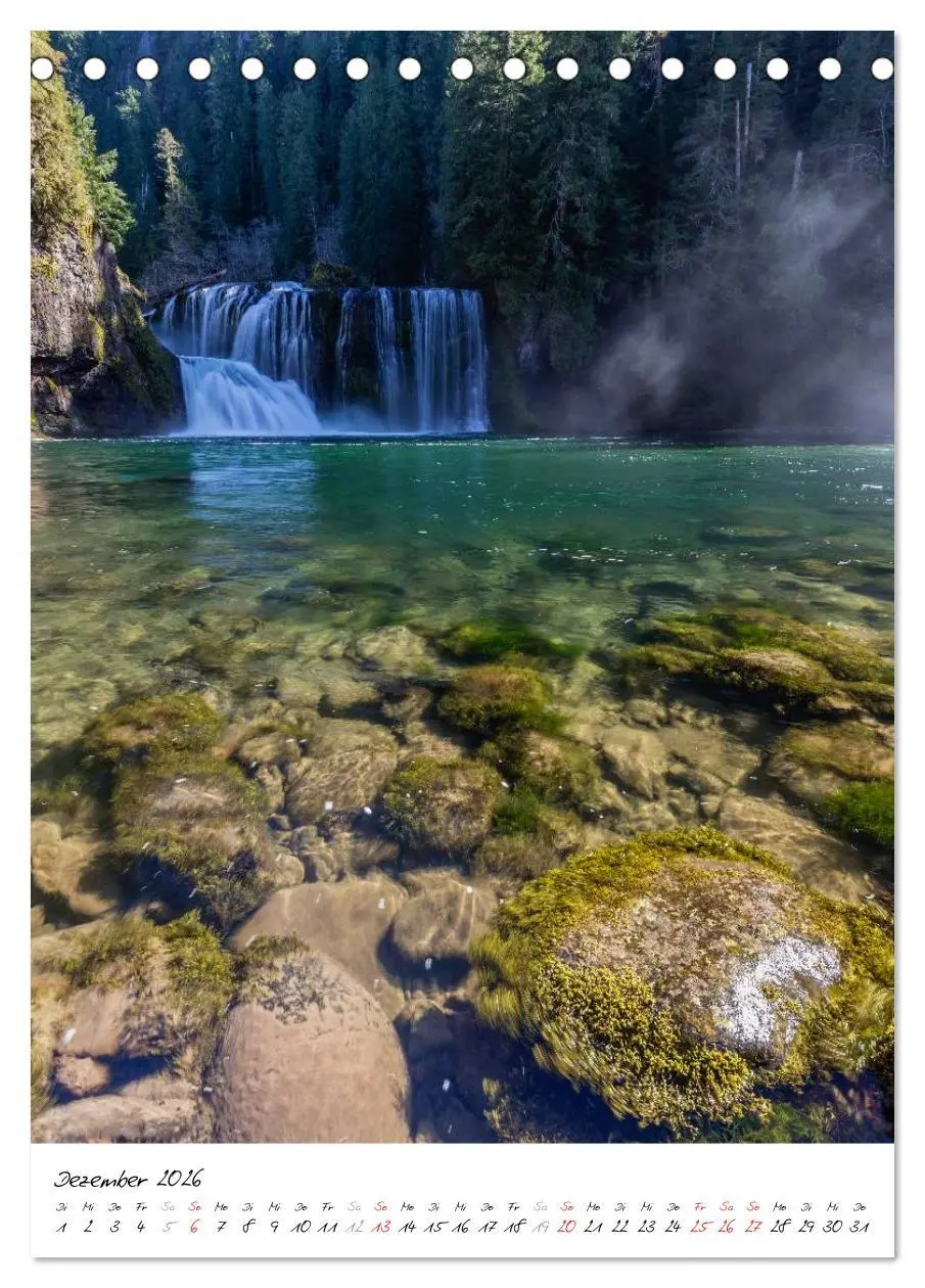 Bild: 9783516449457 | Faszination Wasserfall (Tischkalender 2026 DIN A5 hoch), CALVENDO...