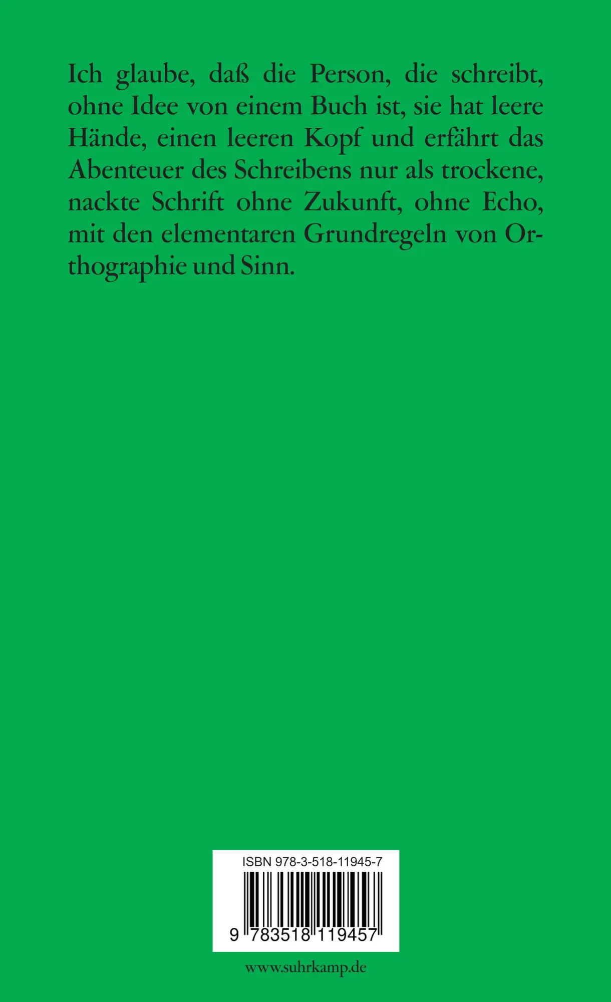 Rückseite: 9783518119457 | Der Tod des jungen englischen Fliegers | Marguerite Duras | Buch