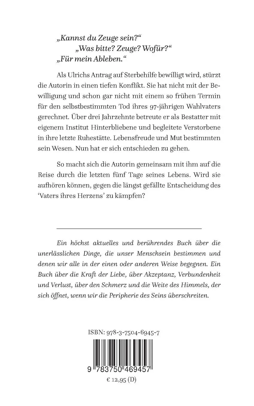 Rückseite: 9783750469457 | Willst Du wirklich sterben, Vater meines Herzens? | Carola Gehrke