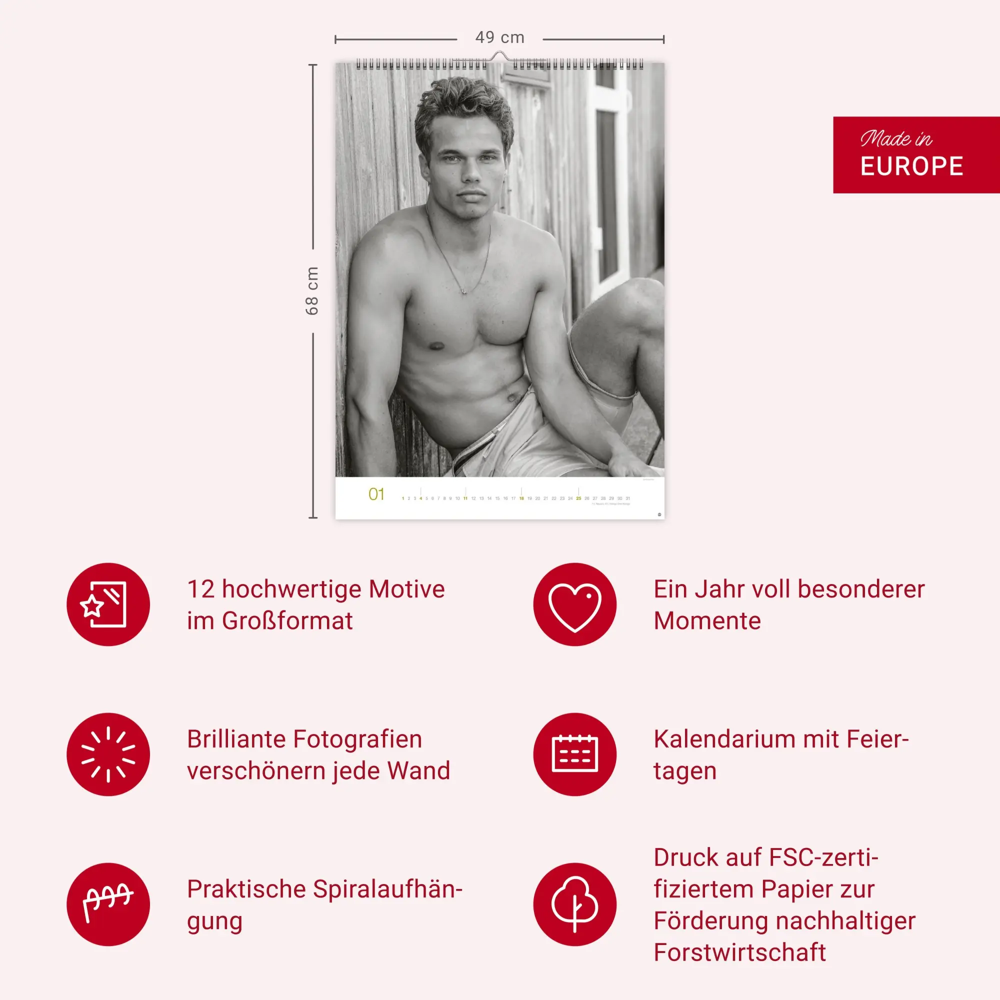 Bild: 9783756409457 | Männer Edition Kalender 2026 | Michael Reh | Kalender | Spiralbindung