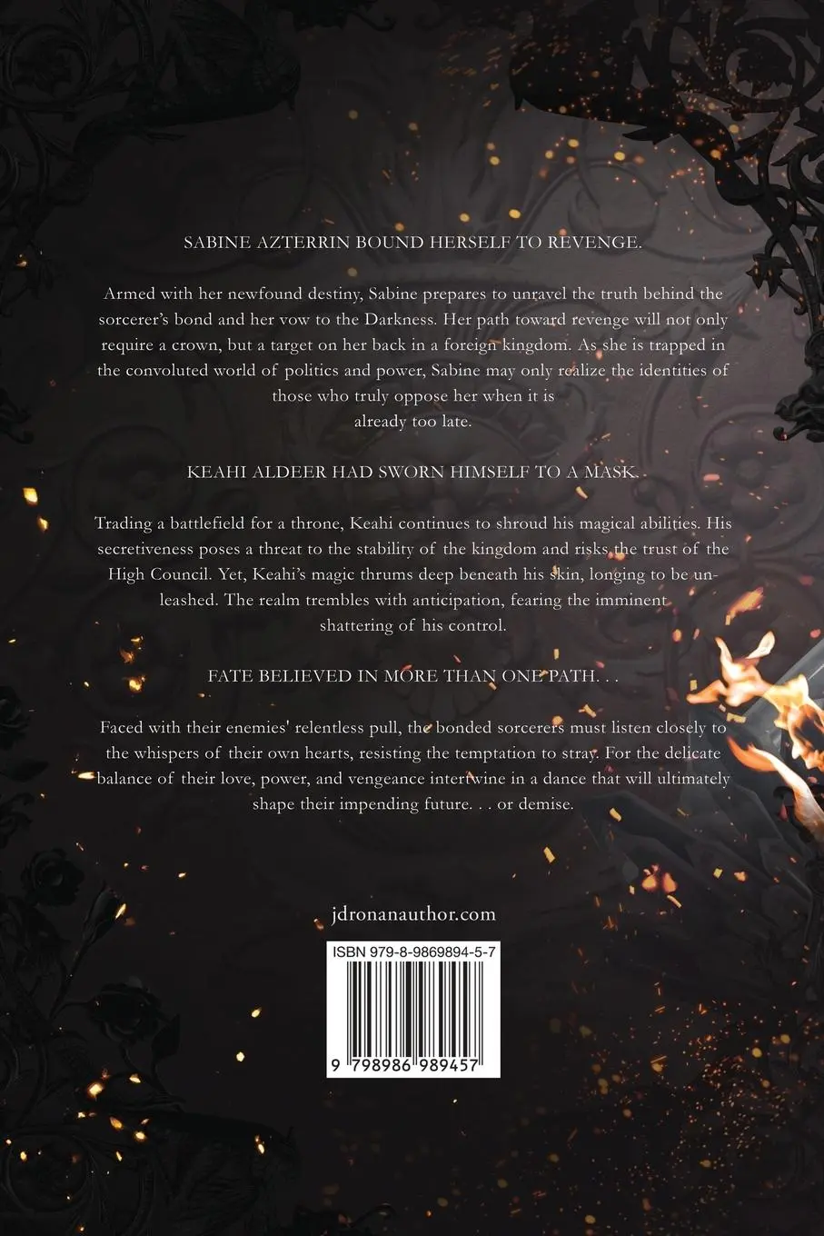 Rückseite: 9798986989457 | A Burning Throne | J D Ronan | Taschenbuch | Englisch | 2024