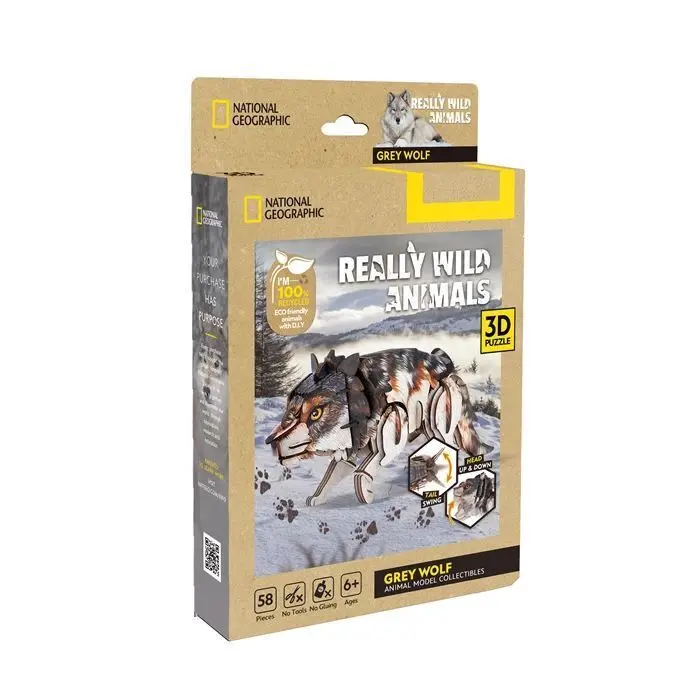 Cover: 7640409429557 | CUBICFUN - 3D Puzzle Wolf 59 Teile | Spiel | 661180 | 2026 | CUBICFUN