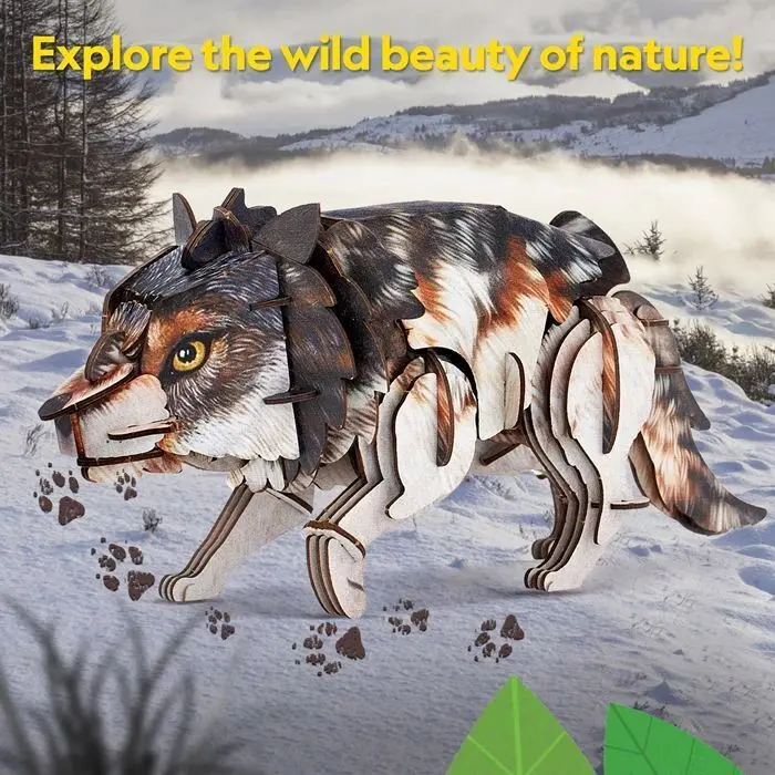 Bild: 7640409429557 | CUBICFUN - 3D Puzzle Wolf 59 Teile | Spiel | 661180 | 2026 | CUBICFUN