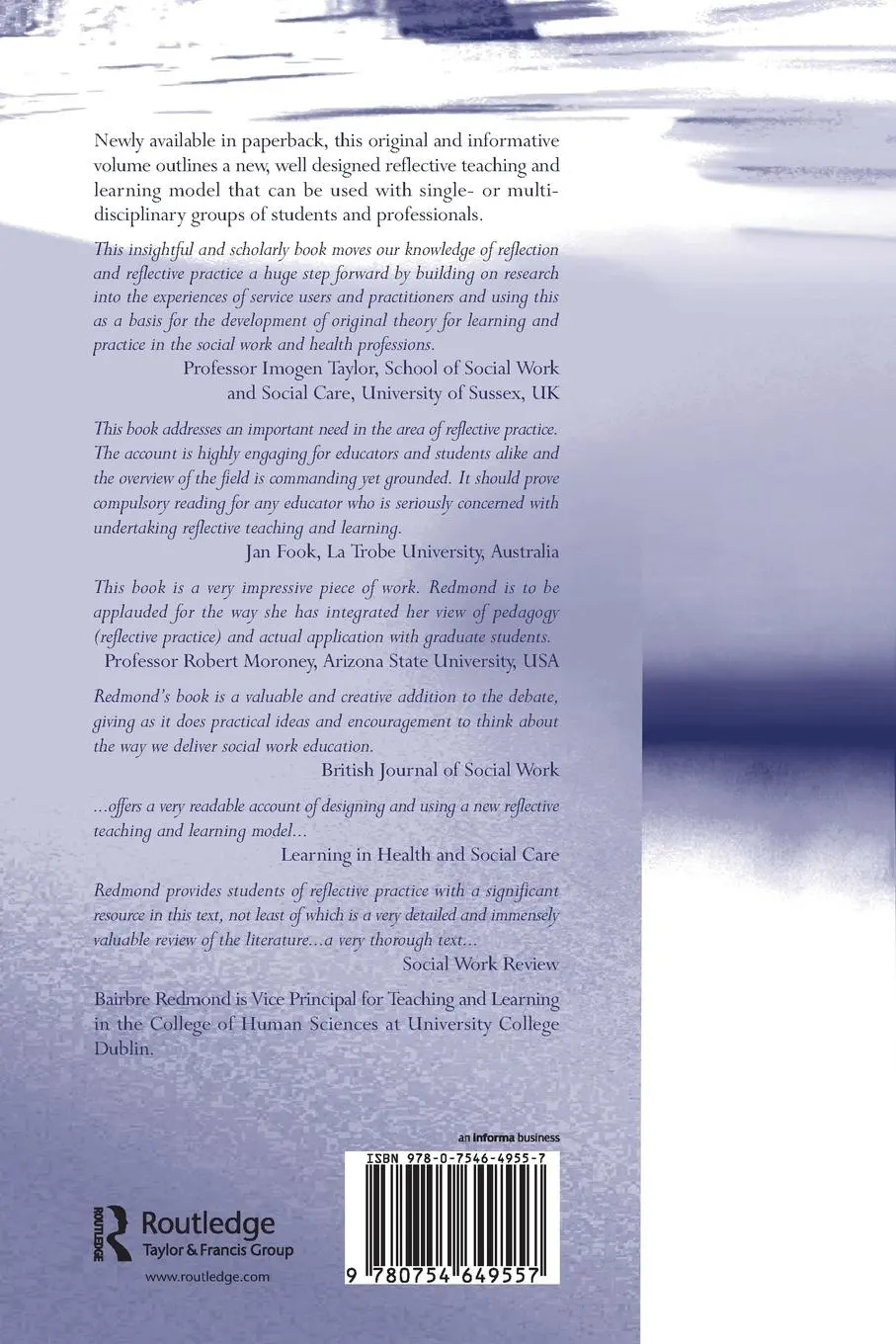 Rückseite: 9780754649557 | Reflection in Action | Bairbre Redmond | Taschenbuch | Englisch | 2006