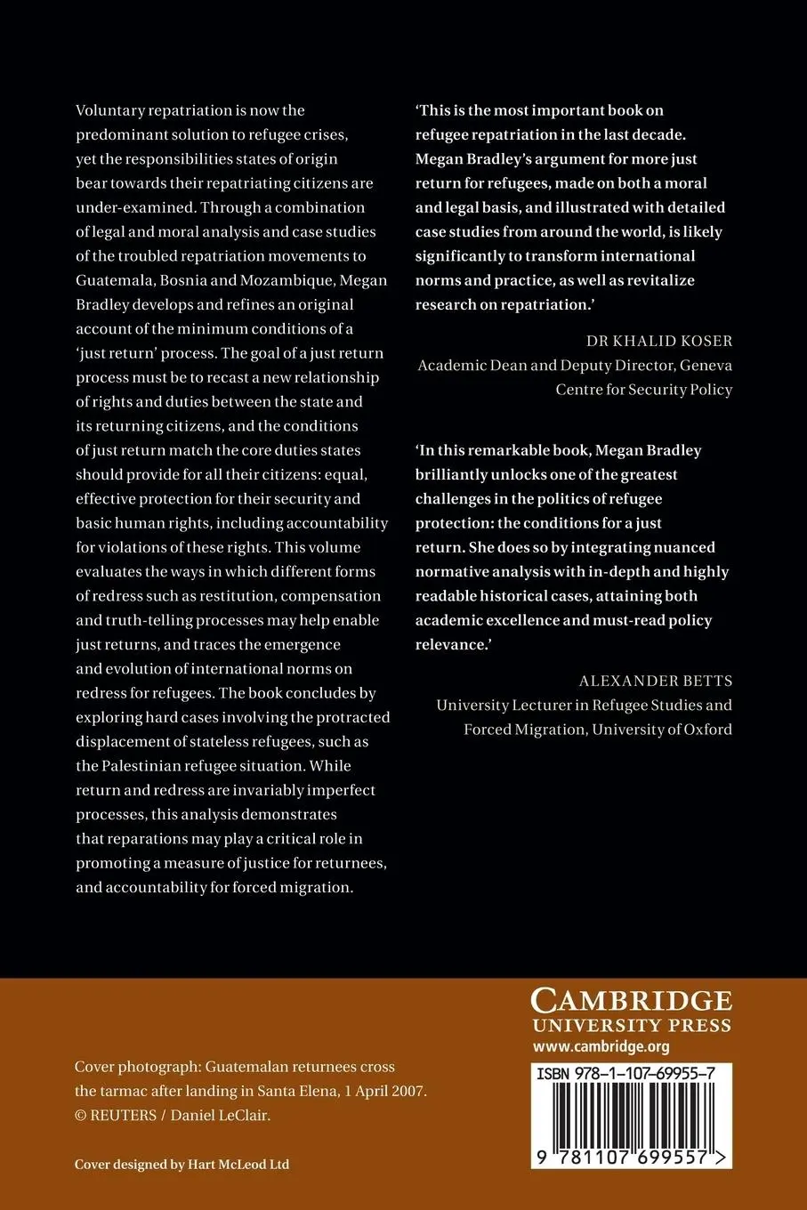 Rückseite: 9781107699557 | Refugee Repatriation | Megan Bradley | Taschenbuch | Englisch | 2014