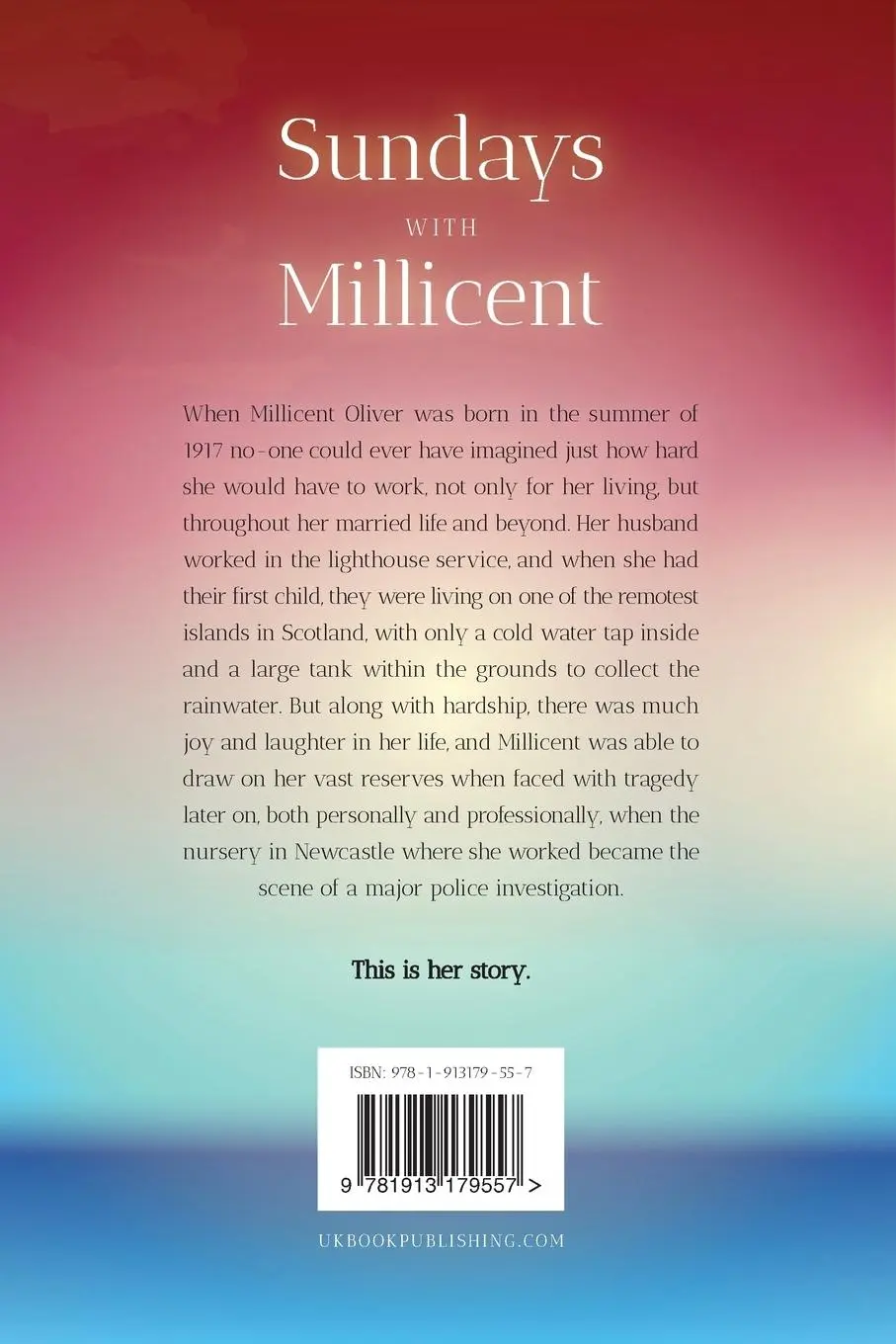 Rückseite: 9781913179557 | Sundays with Millicent | The Nurse and the Lighthouse Keeper | Robson