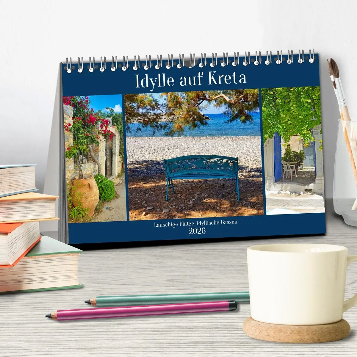 Bild: 9783457729557 | Idylle auf Kreta (Tischkalender 2026 DIN A5 quer), CALVENDO...