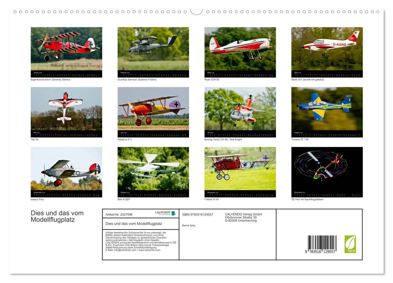 Bild: 9783516129557 | Dies und das vom Modellflugplatz (hochwertiger Premium Wandkalender...