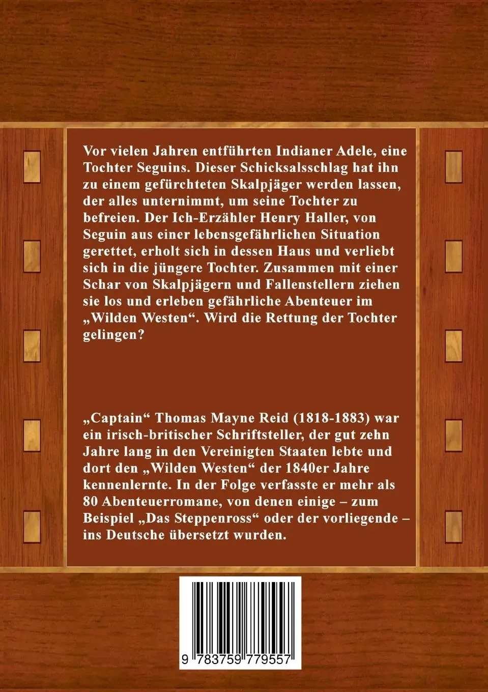 Rückseite: 9783759779557 | Die Skalpjäger | Thomas Mayne Reid | Taschenbuch | Paperback | 294 S.