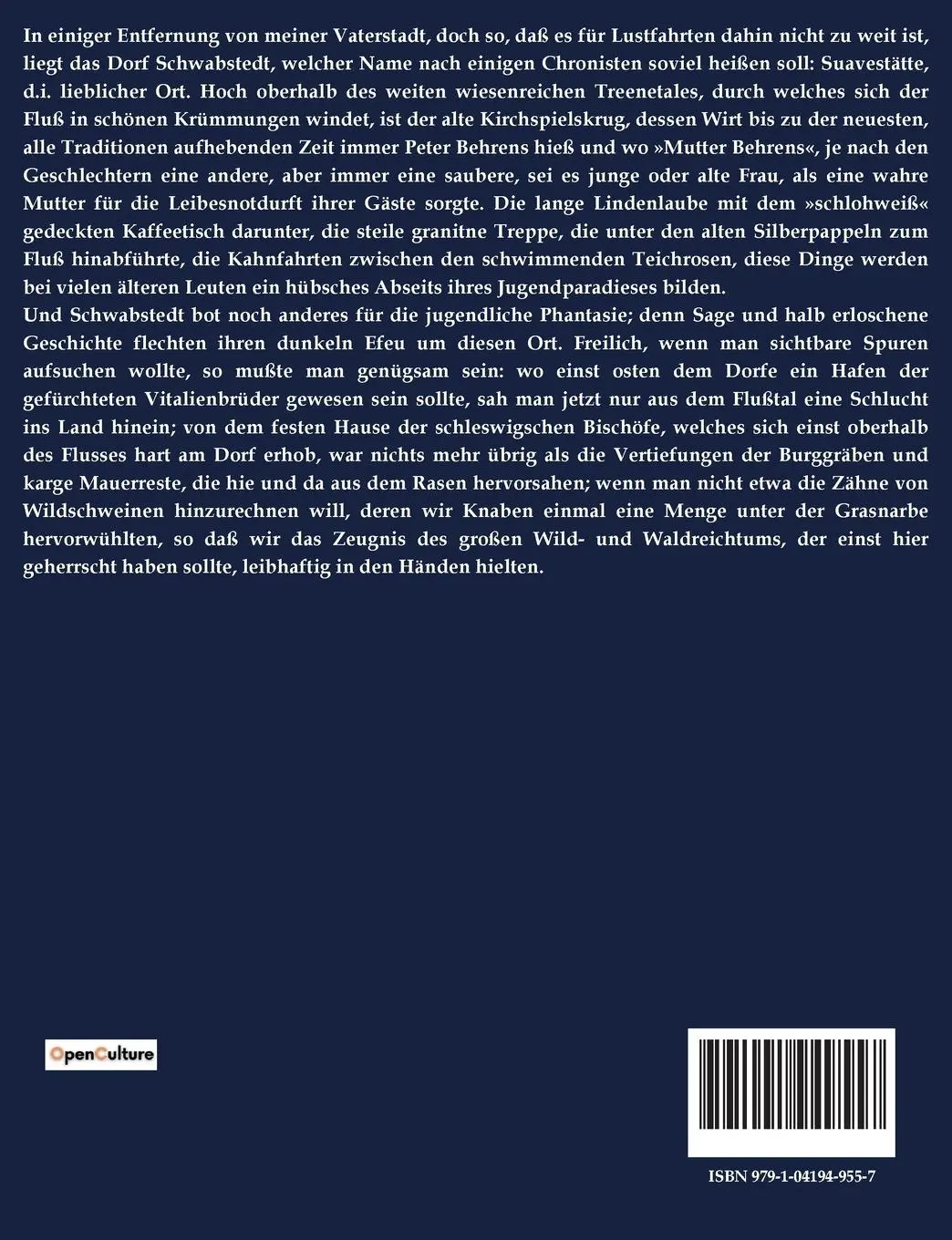 Rückseite: 9791041949557 | Renate | Theodor Storm | Taschenbuch | Paperback | 44 S. | Deutsch
