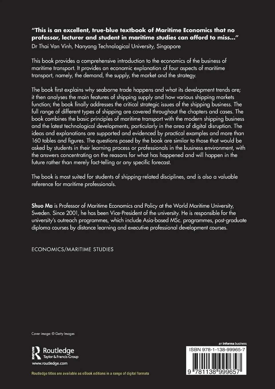 Rückseite: 9781138999657 | Economics of Maritime Business | Shuo Ma | Taschenbuch | Englisch
