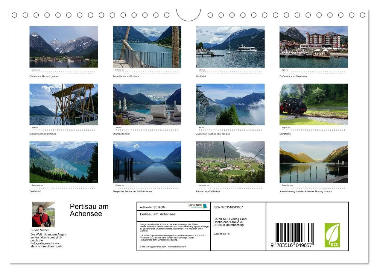 Bild: 9783516049657 | Pertisau am Achensee (Wandkalender 2026 DIN A4 quer), CALVENDO...