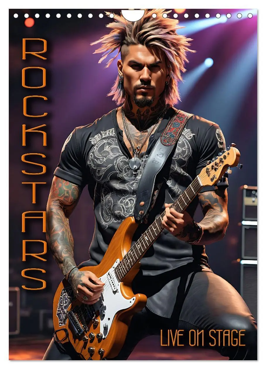 Cover: 9783516289657 | Rockstars - Live on Stage (Wandkalender 2026 DIN A4 hoch), CALVENDO...