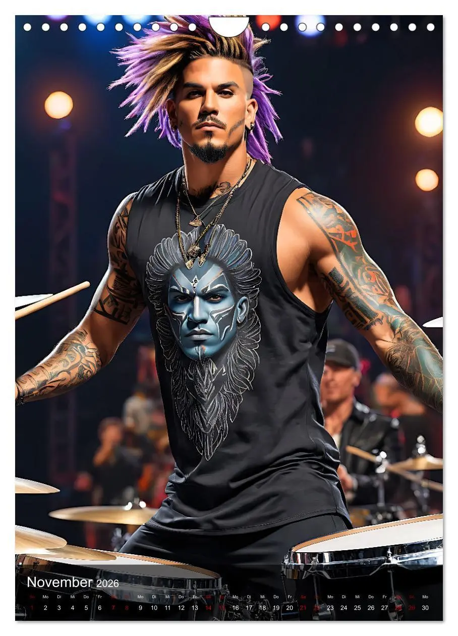 Bild: 9783516289657 | Rockstars - Live on Stage (Wandkalender 2026 DIN A4 hoch), CALVENDO...