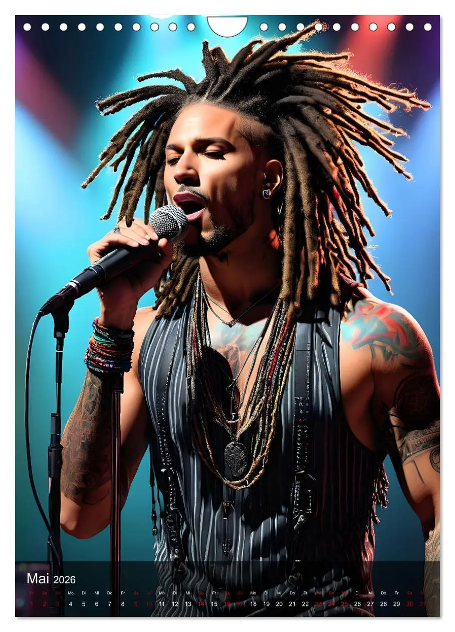 Bild: 9783516289657 | Rockstars - Live on Stage (Wandkalender 2026 DIN A4 hoch), CALVENDO...