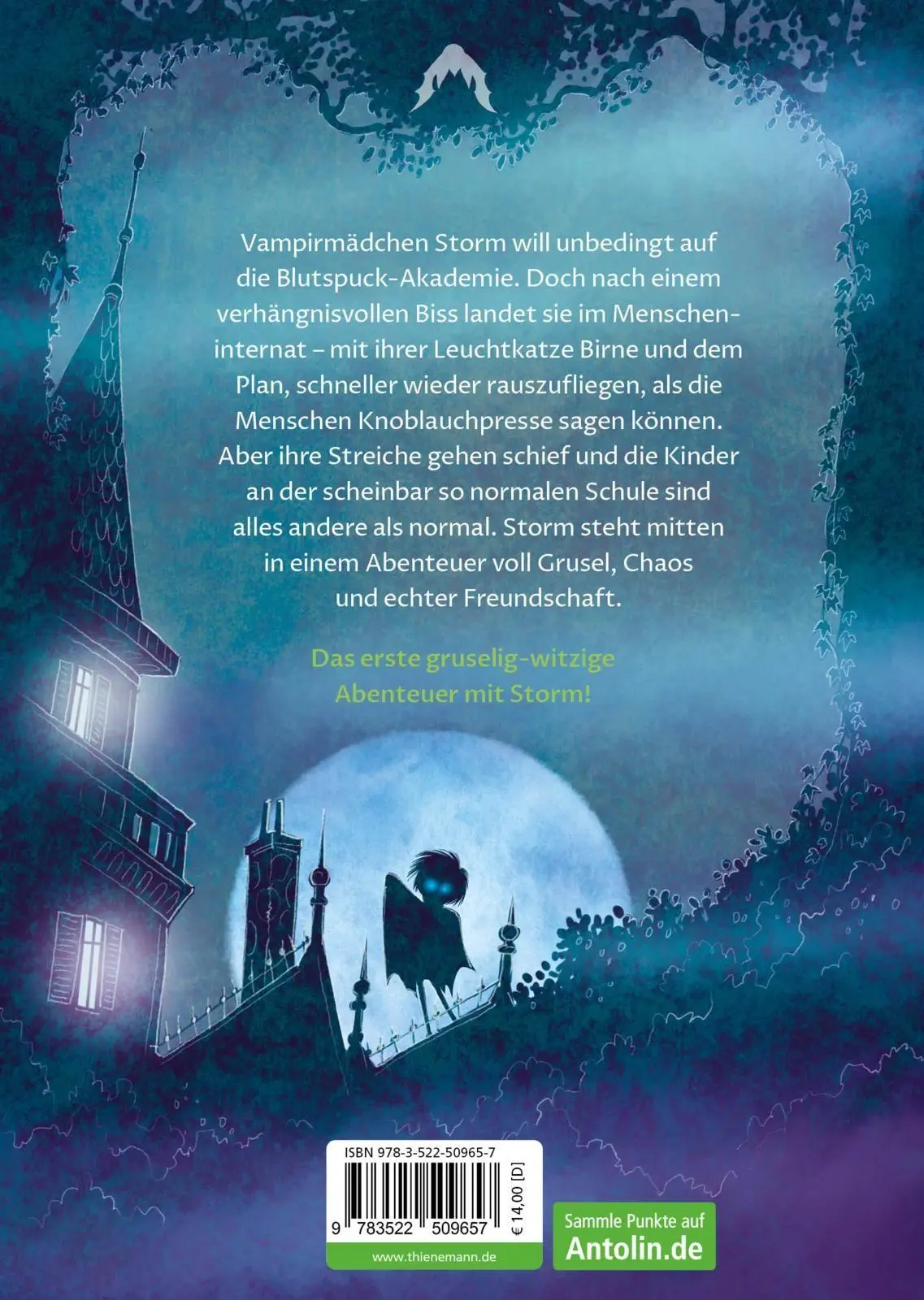 Rückseite: 9783522509657 | Storm 1: Das Internat des Gruselns | Judith Weber | Buch | 160 S.