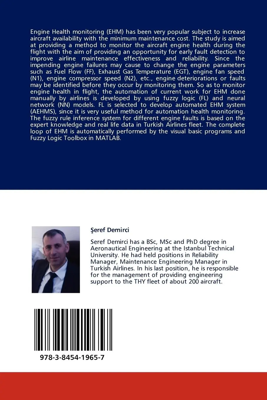 Rückseite: 9783845419657 | Intelligent Based Aircraft Engine Health Monitoring | Demirci (u. a.)