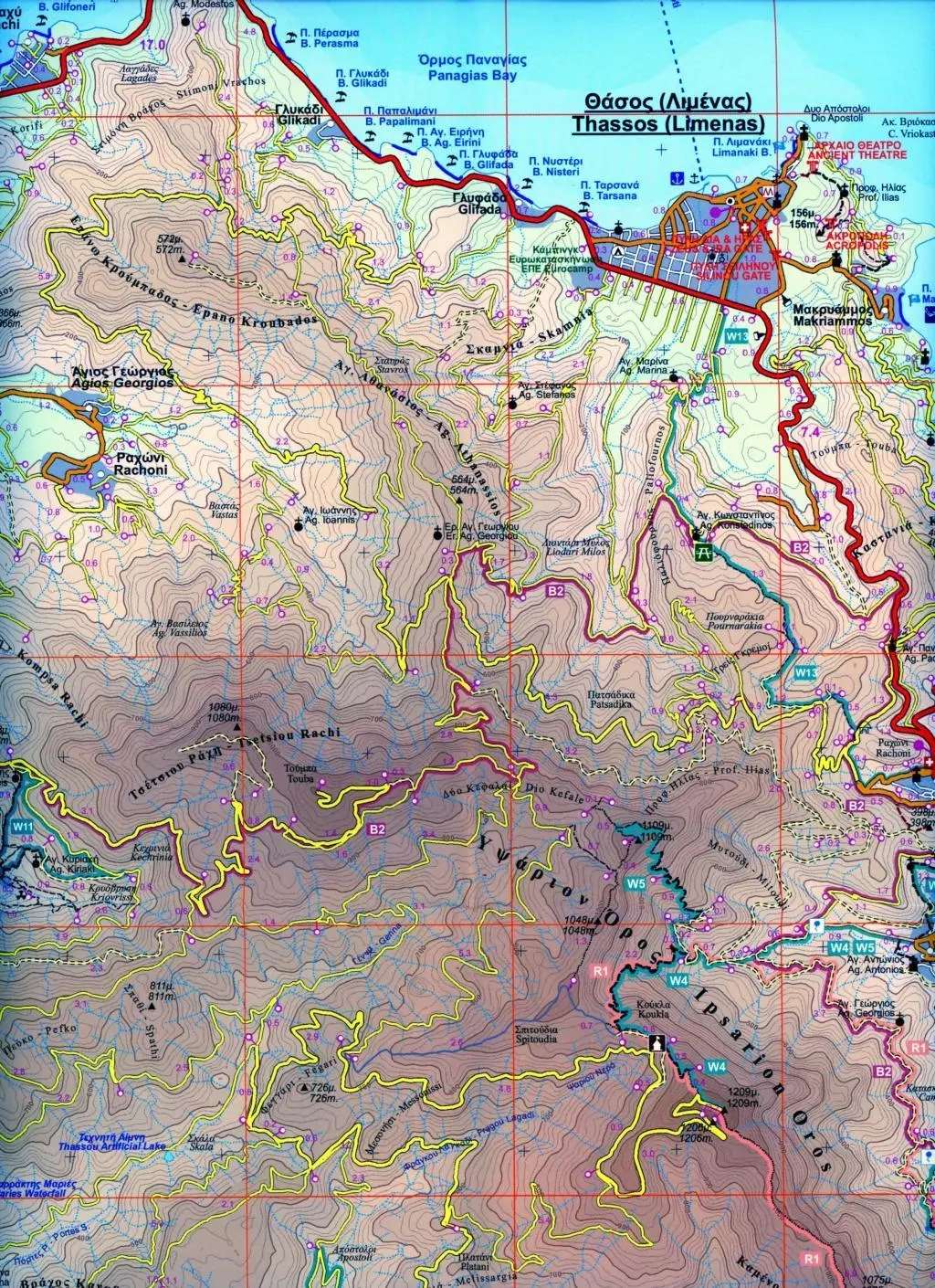 Bild: 9789604489657 | Thassos 1 : 40 000 | (Land-)Karte | Orama Maps | Englisch | 2016