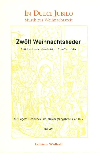 Cover: 9790500709657 | 12 Weihnachtslieder für Fagott (Posaune) und Klavier (Gesang ad lib)