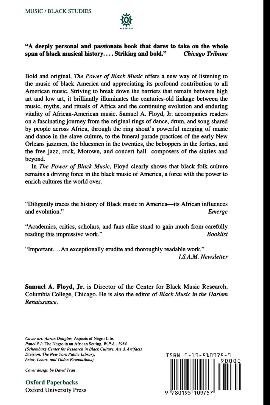 Rückseite: 9780195109757 | The Power of Black Music | Samuel A. Jr. Floyd | Taschenbuch | 1996
