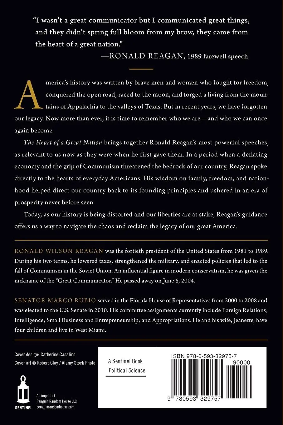 Rückseite: 9780593329757 | The Heart of a Great Nation | Timeless Wisdom from Ronald Reagan