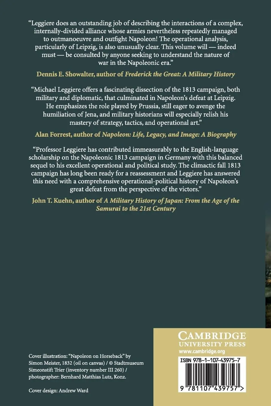 Rückseite: 9781107439757 | Napoleon and the Struggle for Germany | Michael V. Leggiere | Buch