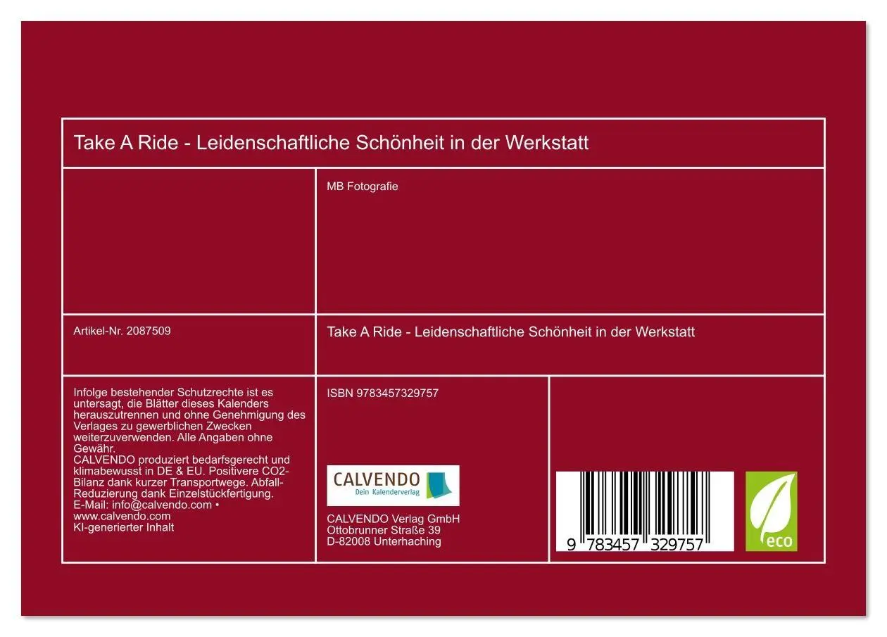 Bild: 9783457329757 | Take A Ride - Leidenschaftliche Schönheit in der Werkstatt...