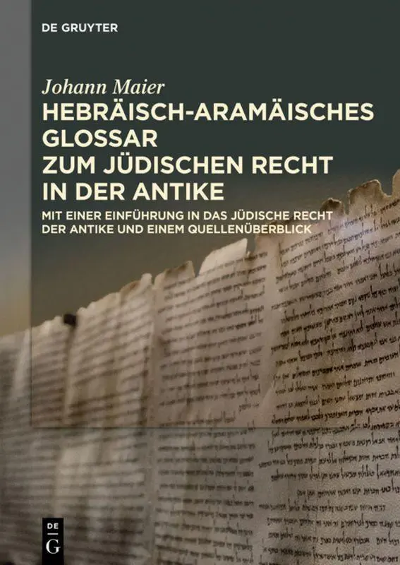 Cover: 9783110649857 | Hebräisch-aramäisches Glossar zum jüdischen Recht in der Antike | Buch