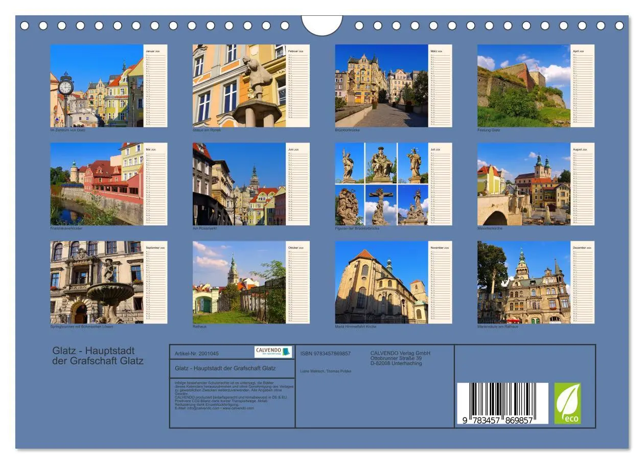 Bild: 9783457869857 | Glatz - Hauptstadt der Grafschaft Glatz (Wandkalender 2026 DIN A4...