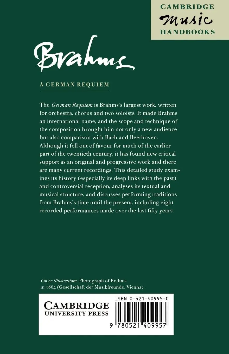 Rückseite: 9780521409957 | Brahms | A German Requiem | Michael Musgrave (u. a.) | Taschenbuch